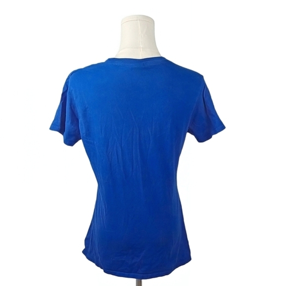 Port & Company Blue Graphic Quote T-Shirt Ring Spun Cotton Funny Sarcastic M - Picture 2 of 4